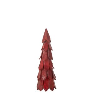 CHRISTMAS TREE PIECES WOOD RED MEDIUM