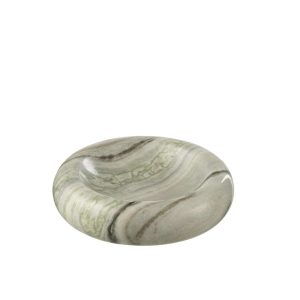 SERVING BOWL MARBLE BLACK/LIGHT GREY SMALL