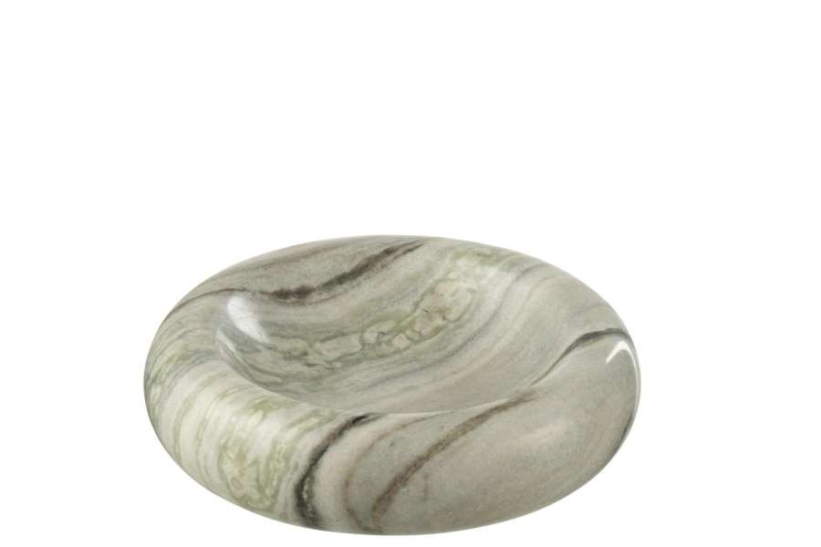 SERVING BOWL MARBLE BLACK/LIGHT GREY SMALL