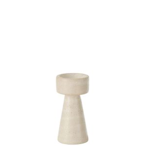 CANDLEHOLDER OLINA CEMENT CREAM MEDIUM