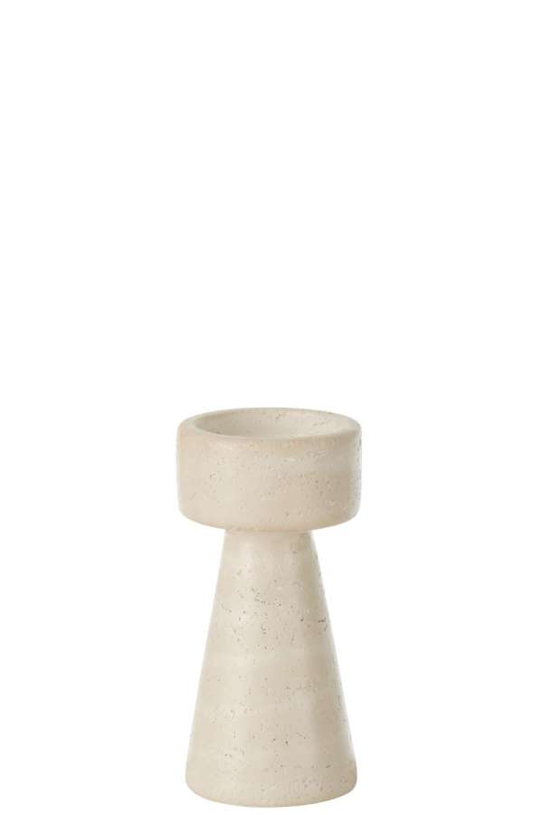 CANDLEHOLDER OLINA CEMENT CREAM MEDIUM