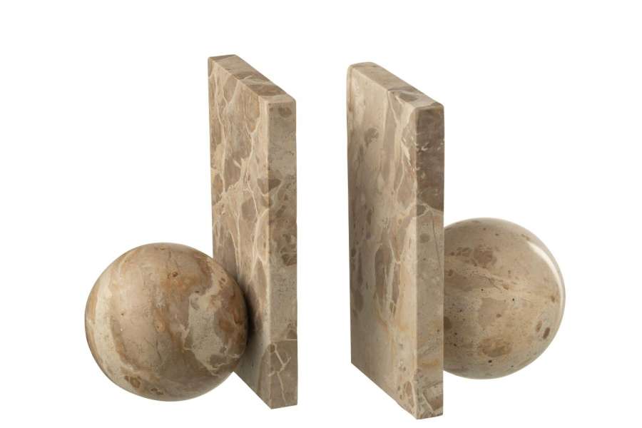 BOOKEND MARBLE BEIGE