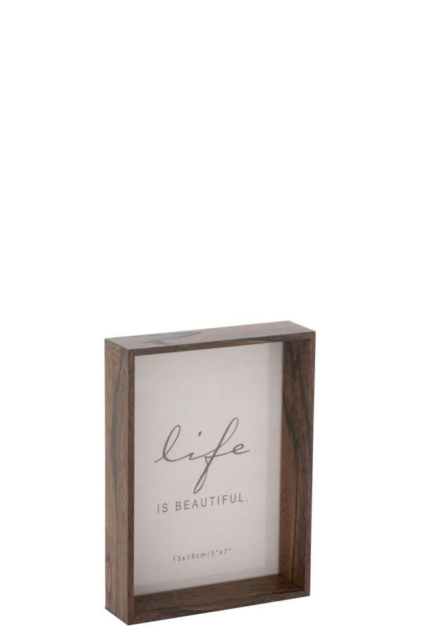 PHOTO FRAME MOIRA MDF BROWN MEDIUM