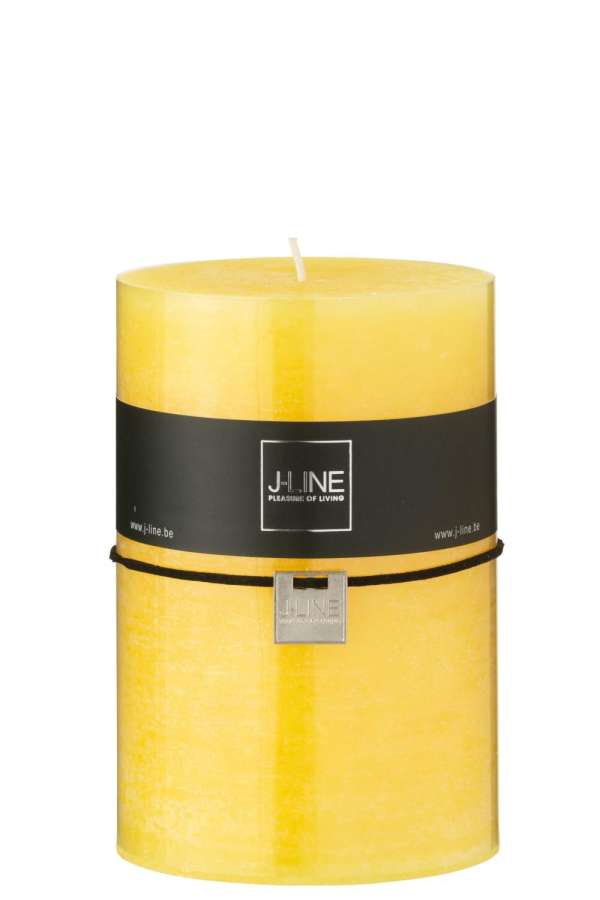 CYLINDER CANDLE YELLOW EXTRA LARGE 95H