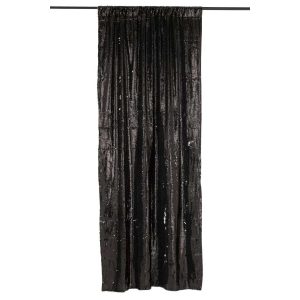CURTAIN REVERSIBLE SEQUIN BLACK/SILVER