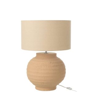 TABLE LAMP TERRACOTTA BEIGE