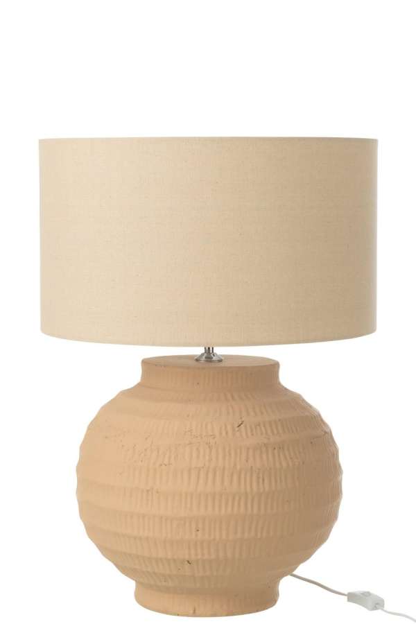 TABLE LAMP TERRACOTTA BEIGE