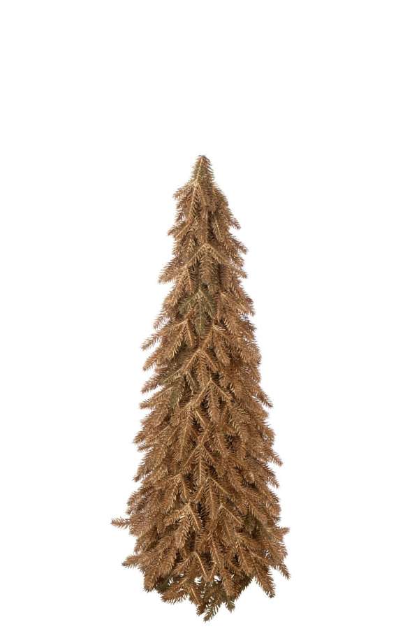 CHRISTMAS TREE ARTIFICIAL PLASTIC GOLD COLORED MEDIUM