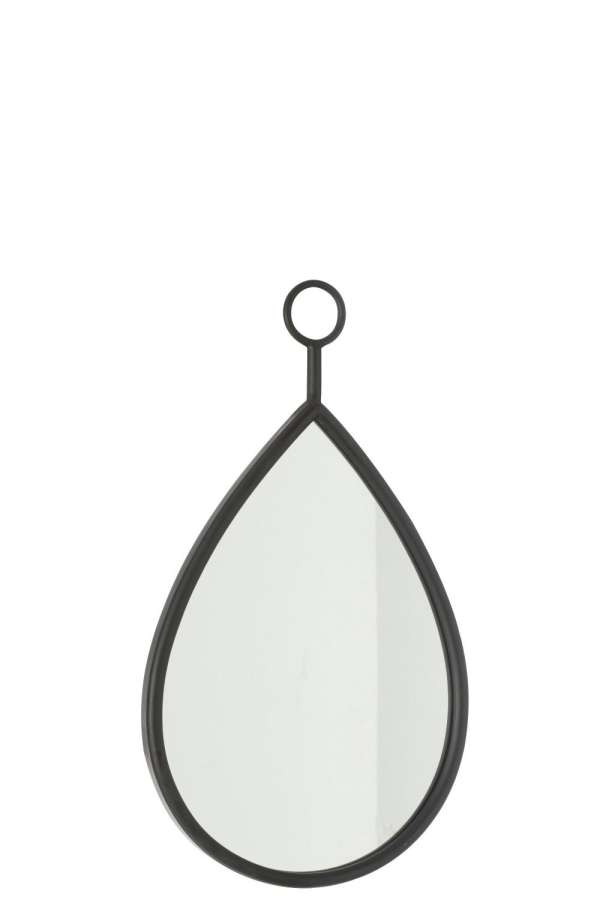 HANGING MIRROR DROP MIRROR/MDF BLACK SMALL