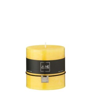 CYLINDER CANDLE YELLOW 64H