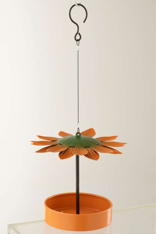 BIRDHOUSE METAL YELLOW