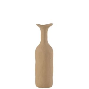 VASE AGRA ALUMINIUM BEIGE LARGE