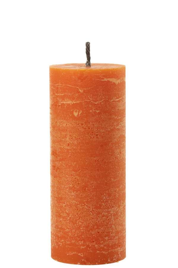 OUTDOOR CANDLE PILLAR PARAFFIN ORANGE LARGE-45HOURS