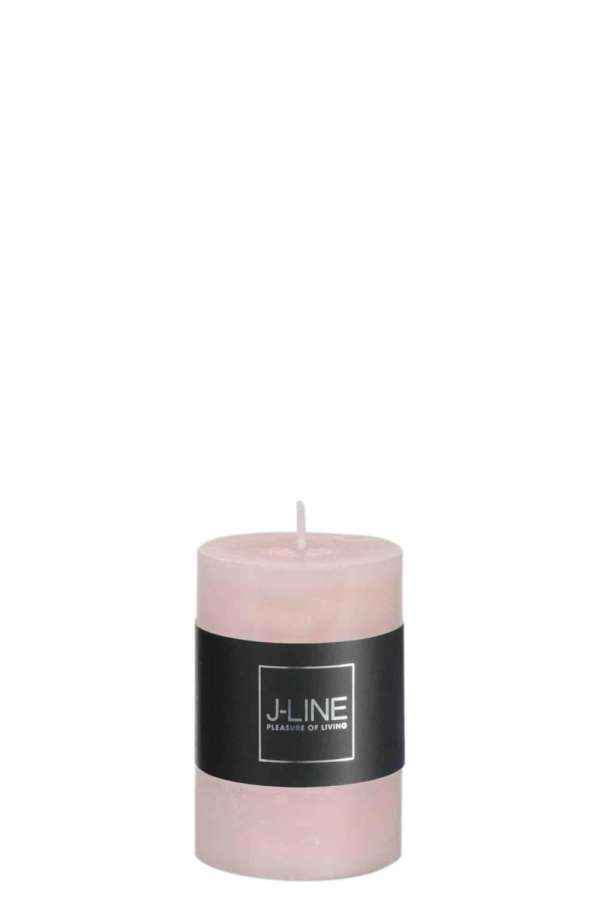 CYLINDER CANDLE POWDERPINK S18H