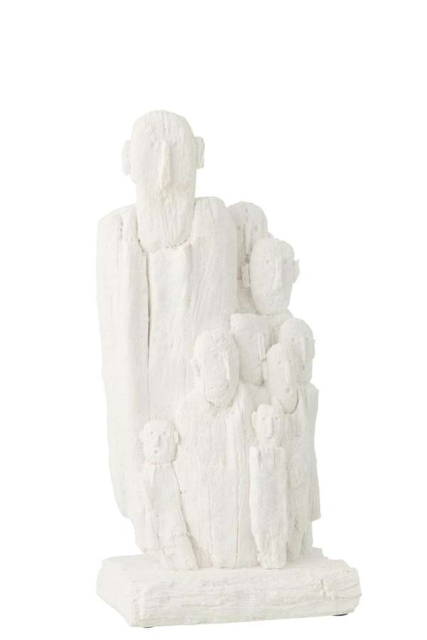 FIGURINE GROUP POLYRESIN WHITE