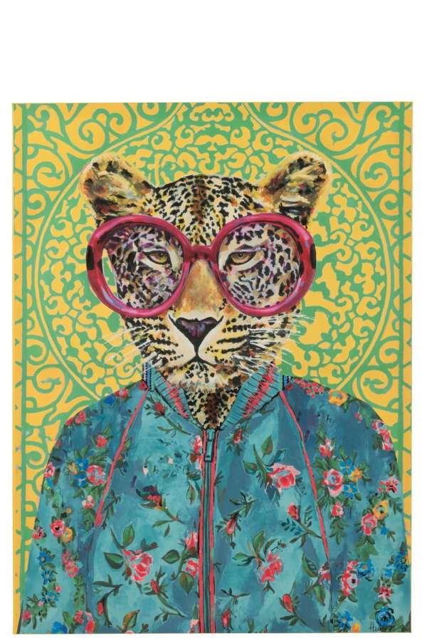 WALL DECO TIGER POPART CANVAS MIIX LARGE