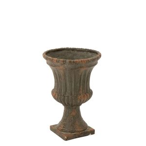 FLOWERPOT ANTIQUE OUTDOOR MAGNESIUM DARK GREEN SMALL
