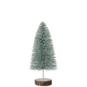 CHRISTMAS TREE DECO GLITTER LIGHT GREEN LARGE