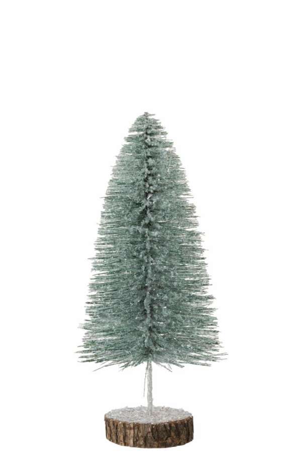 CHRISTMAS TREE DECO GLITTER LIGHT GREEN LARGE