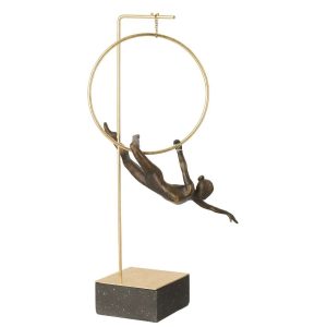 GYMNAST HOOP GAMMA RESIN BLACK/GOLD COLORED