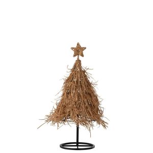 CHRISTMAS TREE STAR RATTAN NATURAL SMALL