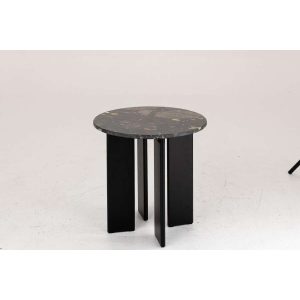 SIDE TABLE MATHILDE MARBLE BLACK/PEACH