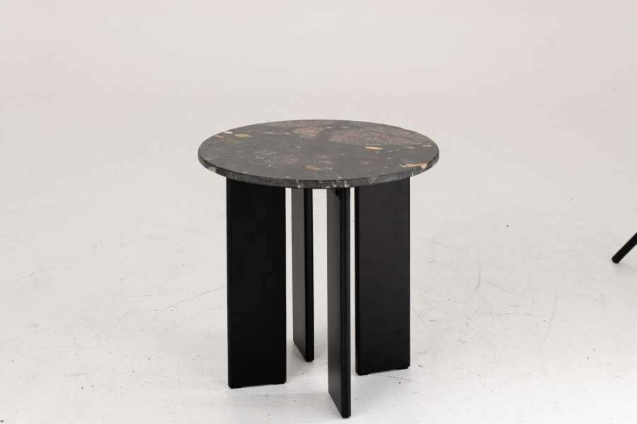 SIDE TABLE MATHILDE MARBLE BLACK/PEACH