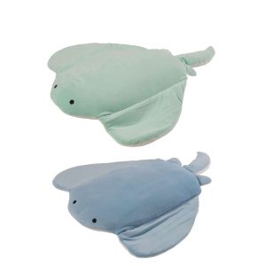 STINGRAY POLYESTER LIGHT BLUE/MINT GREEN ASSORTMENT OF 2
