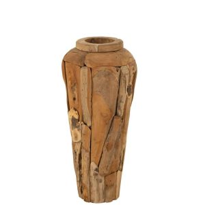 VASE TEAKWOOD NATURAL SMALL