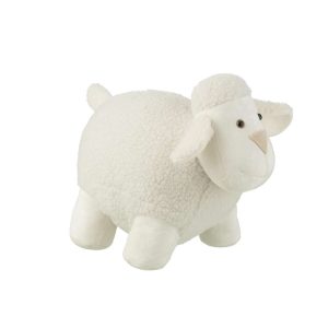 DOOR STOP SHEEP POLYESTER WHITE LARGE