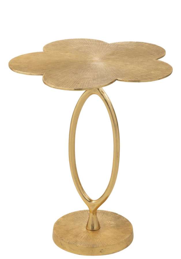 TABLE D'APPOINT TIANA ALUMINIUM OR