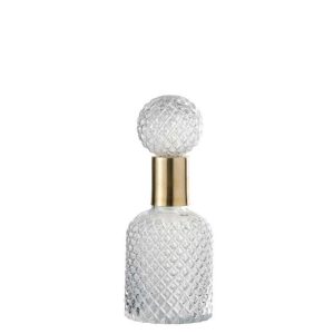 BOTTLE+STOP DECO RELIEF GLASS TRANSPARENT SMALL