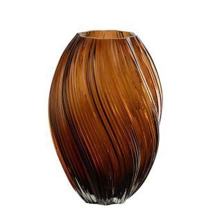 VASE CAROL GLASS BROWN LARGE