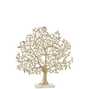 TREE LEAF ALUMINIUM GOLD COLORED LARGE