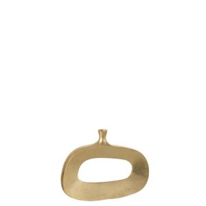 VAAS OVAAL ALUMINIUM GOUD MEDIUM