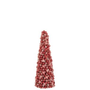 CONE DECO BERRIES PLASTIC RED SMALL