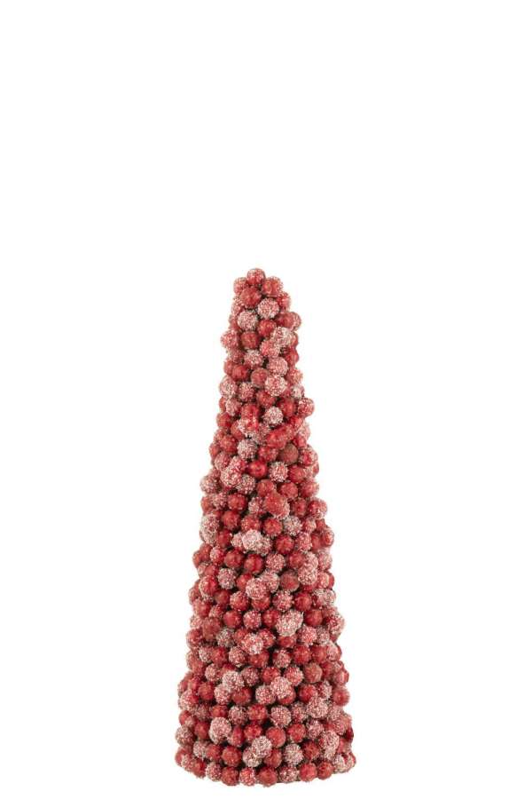CONE DECO BERRIES PLASTIC RED SMALL