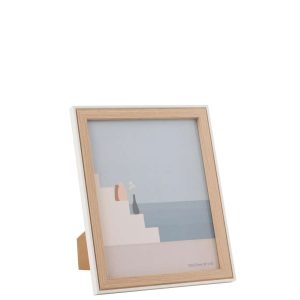 PHOTO FRAME CHLOE MDF NATURAL/WHITE LARGE