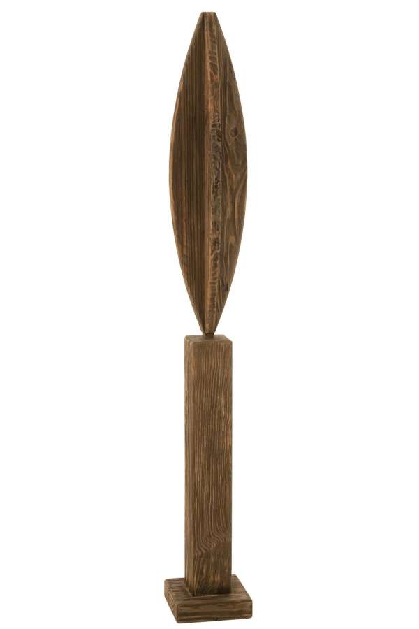 DECO ON FOOT LUKE PINE WOOD BROWN LARGE