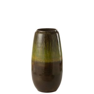 VASE OLIVE CERAMIC GREEN SMALL