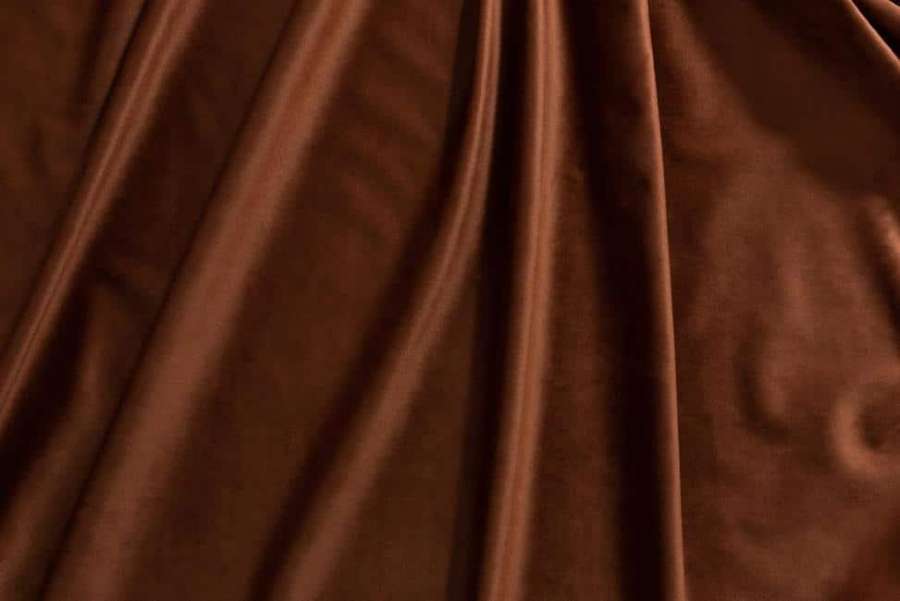 FABRIC LONG VELVET BROWN