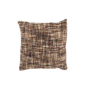 CUSHION TWEED POLYESTER/COTTON BROWN/BEIGE