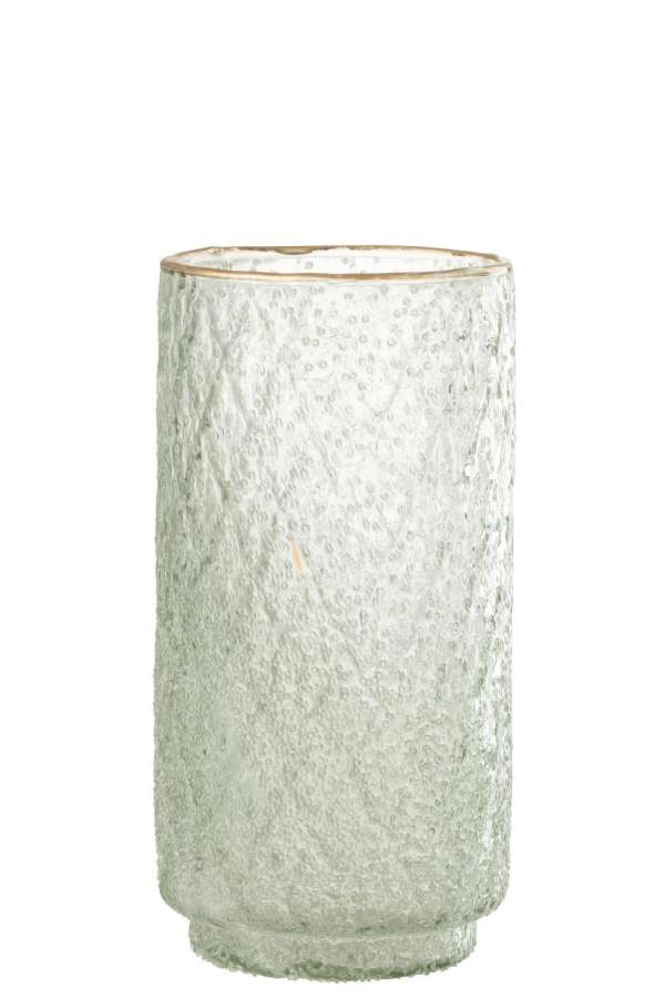 HURRICANE GOLD RIM GLASS TRANS LARGE