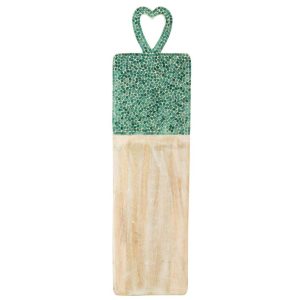 SERVING BOARD MOSAIC LONG MANGO WOOD GREEN