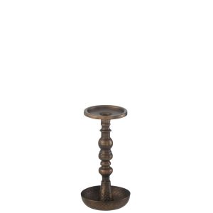 CANDLE HOLDER JERE METAL BROWN