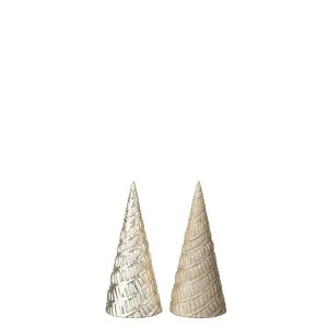 TREE PLASTIC LIGHT BEIGE ASSORTMENT OF 2