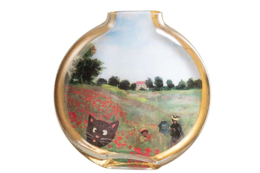 LES CHARTISTES VASE INSPIRÉ PAR LES COQUELICOTS LARGE