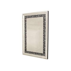 Speil  Sort Stoff M/Diamant 80X120Cm