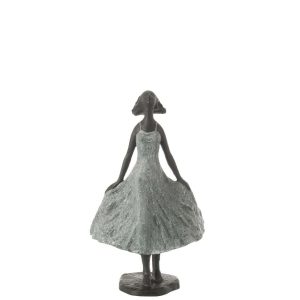GIRL LOOKING AT SKY RESIN BLACK/GREY SMALL