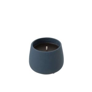 OUTDOOR CANDLE CYRA CEMENT BLUE SMALL-18 HOURS